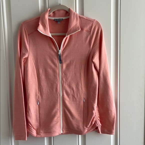 Talbots Light Pink/Orange Zip-Up Jacket SPF 50+ - Picture 1 of 6